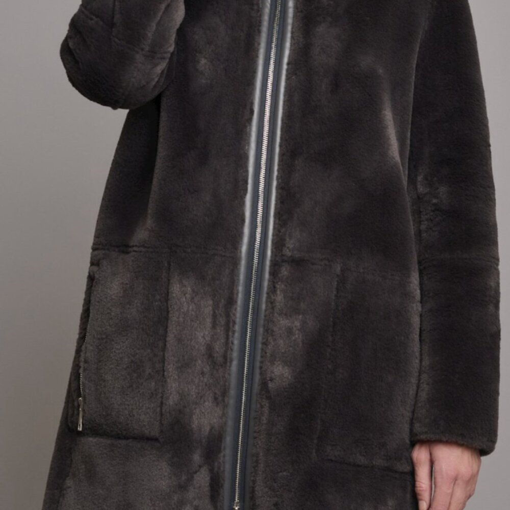 Rino & Pelle Ova Reversible Jacket Black Grey Size 40 L - Picture 2 of 8